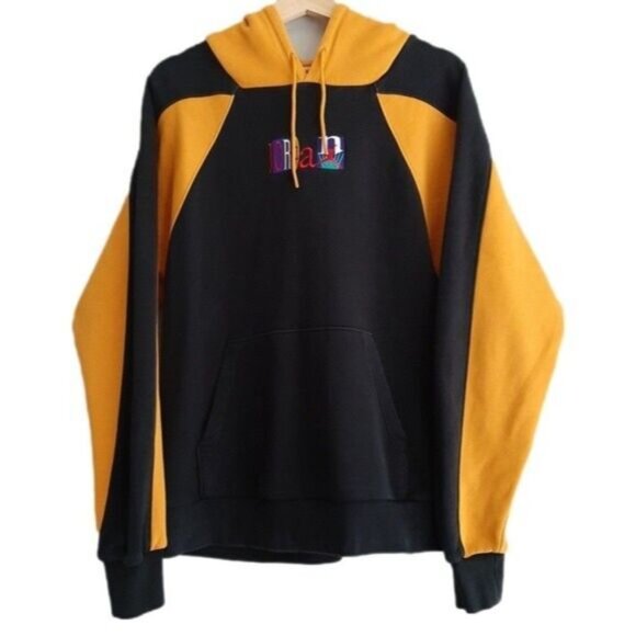 Nike Air JORDAN Legacy Flight Nostalgia AJ9 Hoodie Yellow Black Men's Sz S - Picture 8 of 16